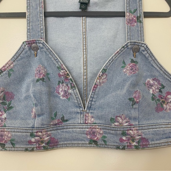 Denim Floral Crop Top - Wild Fable - Picture 3 of 6